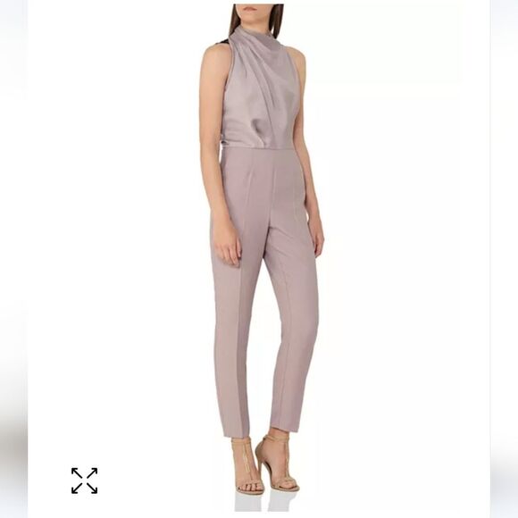REISS  Kita lace back jumpsuit size 8 - Picture 1 of 13